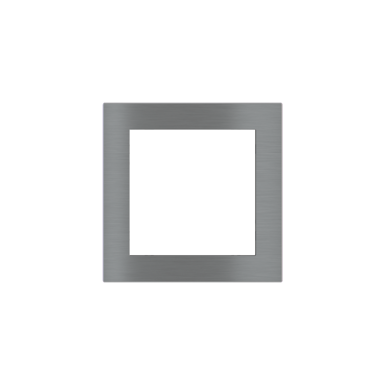 Placca quadrata Serie 20venti - Metallo