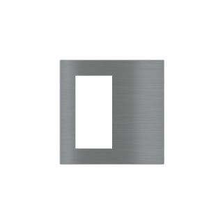 Placca quadrata Serie 20venti - Metallo