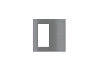 Placca quadrata Serie 20venti - Metallo